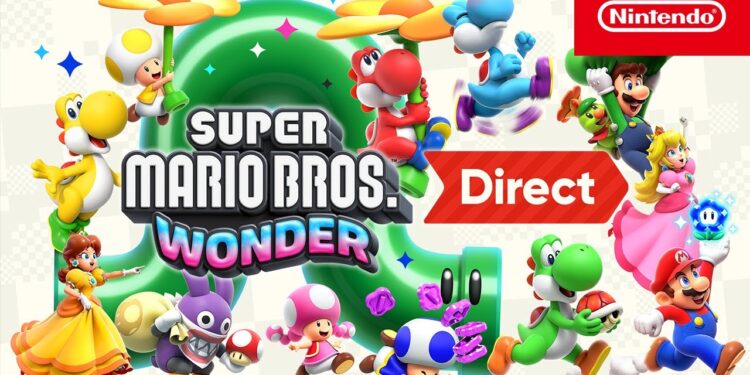 “Super Mario Bros. Wonder Direct 8.31.2023” – sem referências específicas.