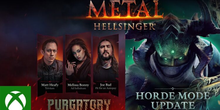 Metal: Hellsinger – Trailer do DLC Purgatory e Modo Horda Gratuito
