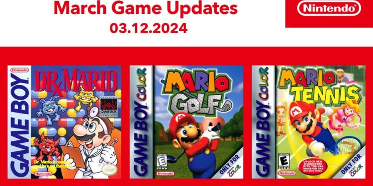 Game Boy – Atualizações de Jogos de Março de 2024 – Online
