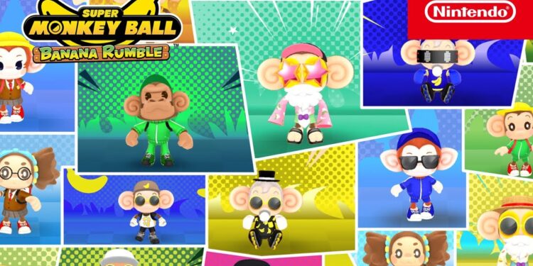 Super Monkey Ball Banana Rumble – Personagens e Personalização
