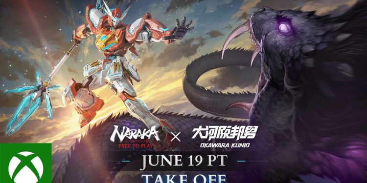 Trailer oficial do crossover NARAKA: BLADEPOINT X Kunio Okawara