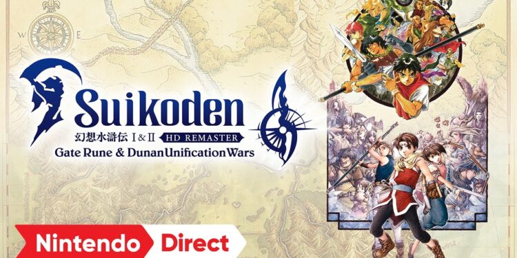 Remasterização em HD de Suikoden I e II: Guerra das Runas do Portão e Unificação de Dunan – Nintendo Direct: Parceria Showcase