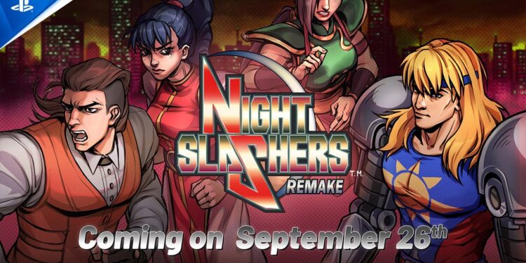 Anúncio de data de lançamento do trailer do Night Slashers: Remake | PS5 e PS4