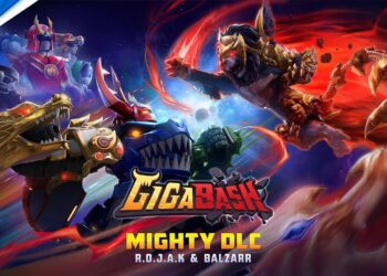 “GigaBash – Mighty DLC: R.O.J.A.K & Balzarr Trailer” | PS5ágina oficial.