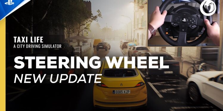 Taxi Life: Simulador de direção na cidade – Atualização de volante
