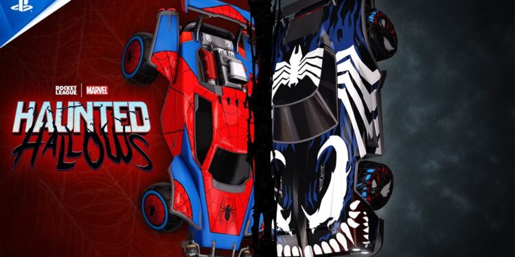 Rocket League – O Mundo do Homem-Aranha chega ao Salões Assombrados do Rocket League!