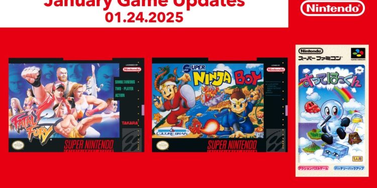 Super NES – Janeiro de 2025 – Online da Nintendo