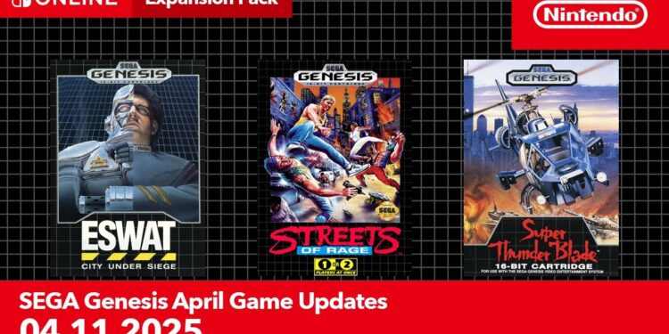 SEGA Genesis – Abril de 2025 – Online + Pacote de Expansão