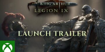 O título “King Arthur: Legion IX – Launch Trailer” em português seria “Rei Arthur: Legião IX – Trailer de Lançamento”.