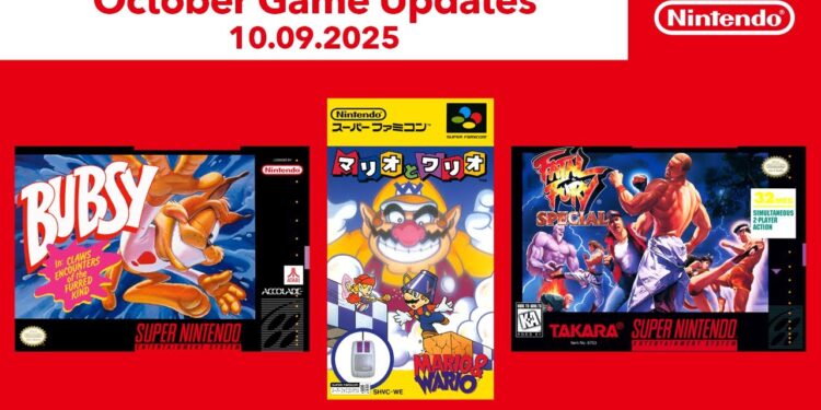 Super NES – Atualização de Jogos de Outubro de 2025
