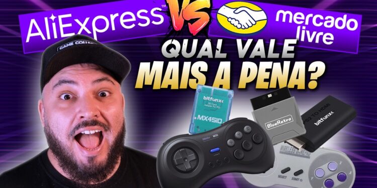 AliExpress vs. Mercado Livre: Onde Comprar Retrogames?