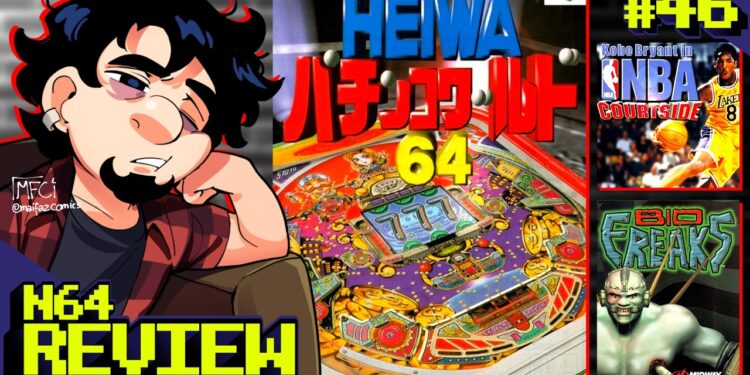 Zerando64: Análise de Heiwa Pachinko World 64, Kobe Bryant NBA Courtside e Bio FREAKS