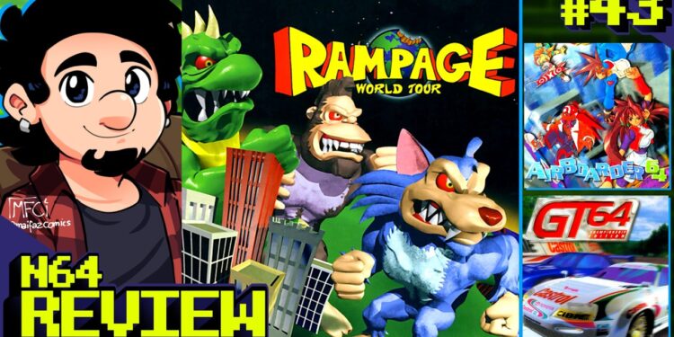 Zerando64: Análise de Air Boarder 64, Rampage World Tour e GT64 Championship Edition