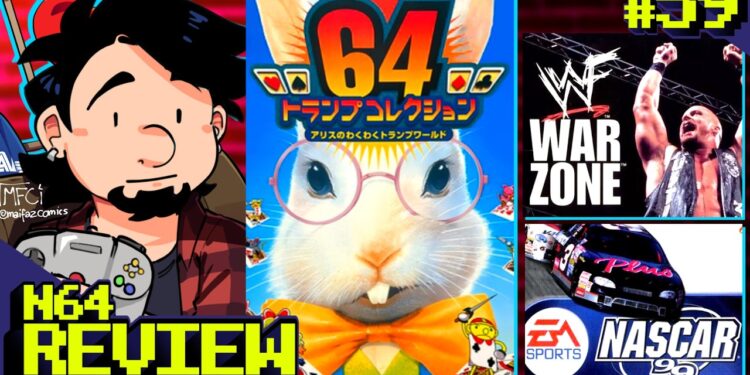 Zerando64: Análise de Alice no Waku Waku Trump World, WWF War Zone e NASCAR 99