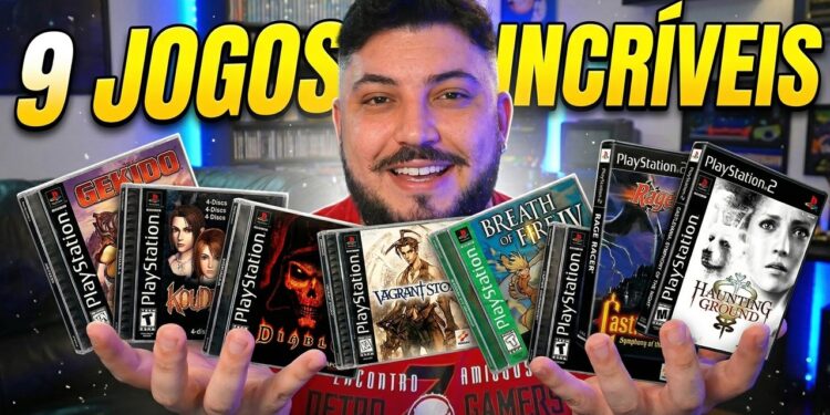 Recebi 9 Jogos de PS1 Novos e Vou Sortear!