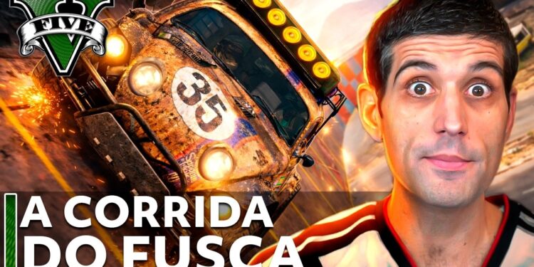 GTA V: Corrida Insana de Fusca com os Piratas!