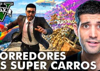 GTA V: Virei um Sanduíche em Corredores X Carros!