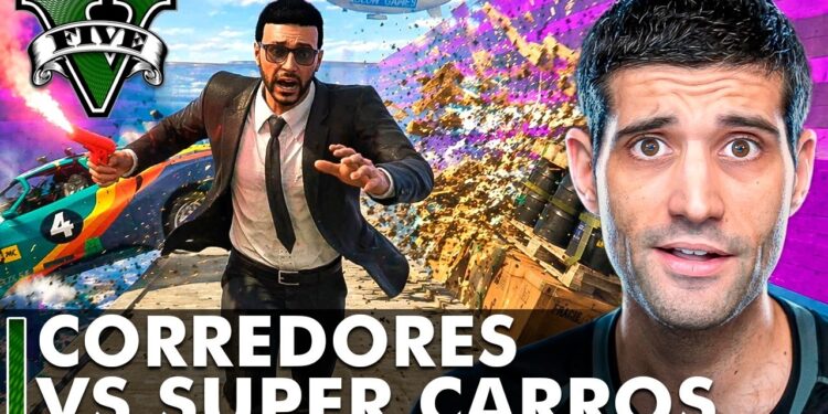 GTA V: Virei um Sanduíche em Corredores X Carros!