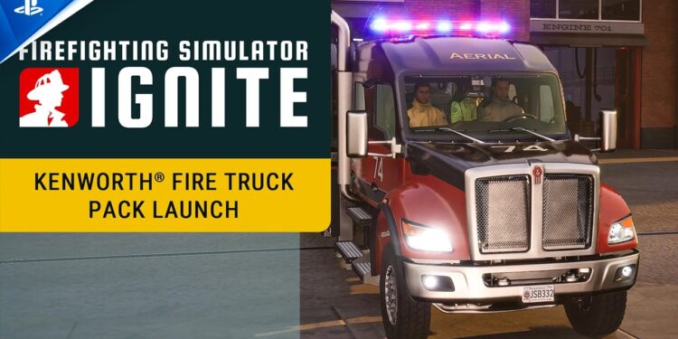Lançamento do Pacote Kenworth em Firefighting Simulator: Ignite