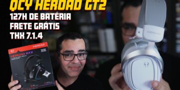 Impressões do QCY Heroad GT2: Bateria de 127H e Compatibilidade com PC, PS5 e Switch!