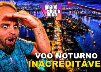 Novo vazamento mostra Voo Noturno incrível no GTA 6