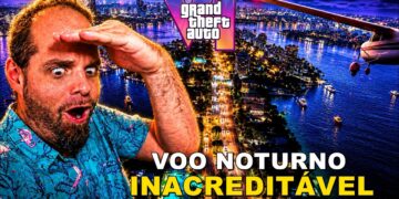 Novo vazamento mostra Voo Noturno incrível no GTA 6