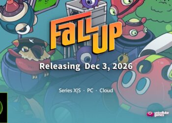 Anúncio de lançamento de Fall Up no Xbox Series