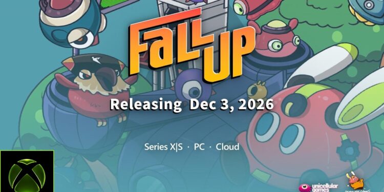 Anúncio de lançamento de Fall Up no Xbox Series