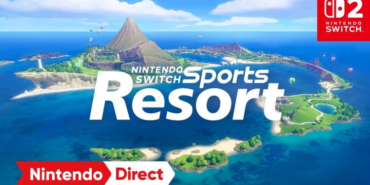 Desafios esportivos no Resort – Nintendo Direct 9.9.2026